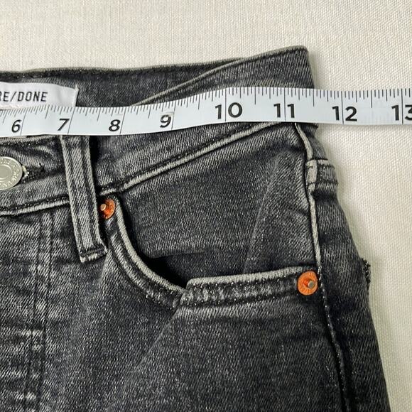 Re/Done 90’s Ultra High Rise Ankle Crop Denim Jeans Size 23 NWT - Picture 7 of 11
